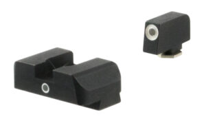 AmeriGlo GL5101 i-Dot Sight Set for Glock Green Tritium White Outline Front Sight-Green Tritium Rear Sight