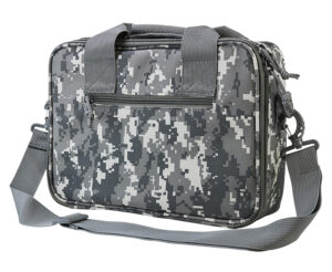 NcStar CPDX2971D VISM Double Pistol Range Bag w/ Mag Pouches Loop Fasteners Zippers Padding & Digital Camouflage Finish