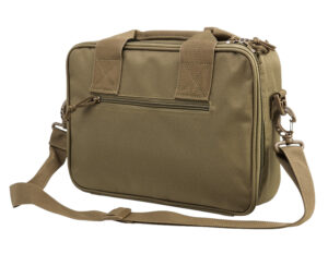 NcStar CPDX2971T VISM Double Pistol Range Bag w/ Mag Pouches Loop Fasteners Zippers Padding & Tan Finish