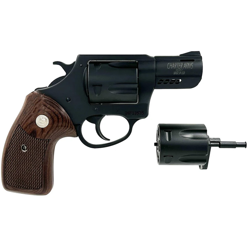 Charter Arms Double Dog Revolver 357 MAG / 9mm 4.2 in Black / Walnut 5 rd.