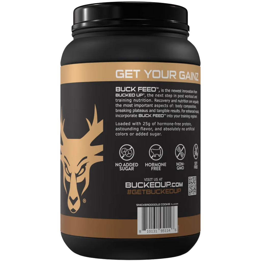 Bucked Up Buck Feed Protein Snickerdoodle 30 Serving Tub - Image 2
