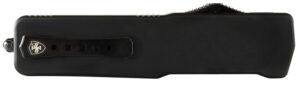 Templar Knife MABR321 Premium LW  Slim 3.16" OTF Drop Point Plain Black Oxide Stonewashed D2 Steel Blade, 4.93" Black Aluminum Handle
