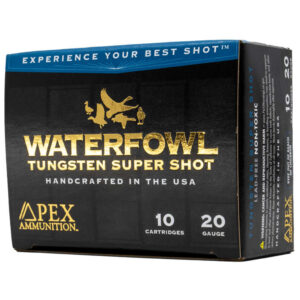 Apex Waterfowl TSS Shotgun Ammo 20 ga. 3/4oz 3 in. #8 Waterfowl  10 rd
