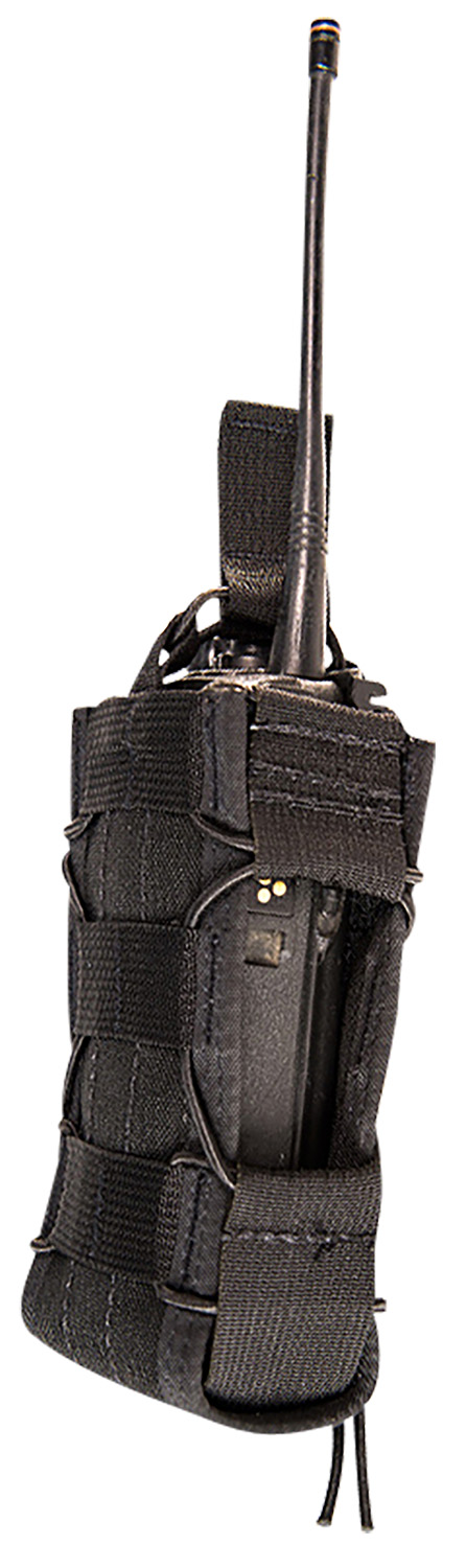 High Speed Gear 11MAC0BK TACO Multi-Access Comm Holder, Black Nylon with Bungee Pull Tongue, Fits MOLLE