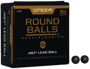 Speer 5137 Lead Balls  45Cal Lead Ball 143gr 100 Per Box/5 Case