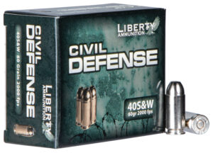 Liberty Ammunition LACD40012 Civil Defense 40S&W 60gr Lead Free Fragmenting Hollow Point 20 Per Box/50 Case