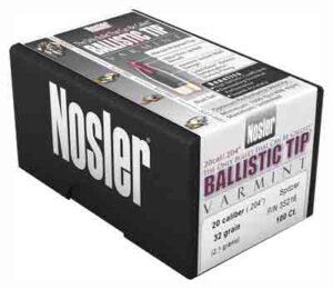 NOSLER BULLETS 20 CAL .204 - 32GR BALLISTIC TIP 100CT