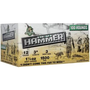 Hevi-Shot HEVI-Hammer Shotshells 12ga 3" 1-1/4oz 1500 fps #3 100/ct