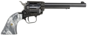 Heritage Mfg RR22B6GPRL Rough Rider  22 LR 6 Shot 6.50" Black Barrel & Cylinder Black Frame, Altamont Gray Pearl Grips