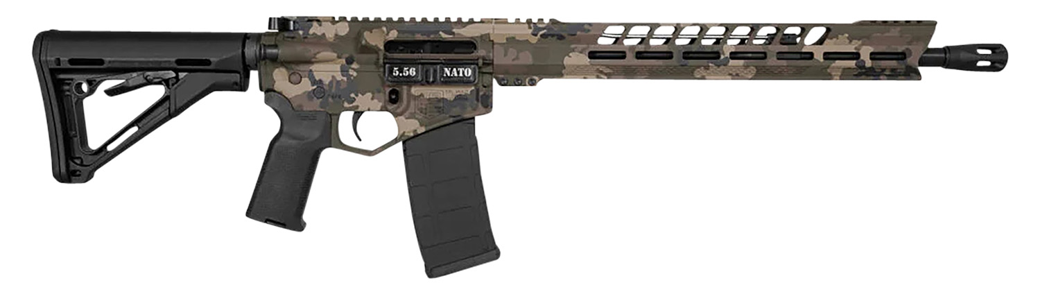 Diamondback DB175AK621 DB15 5.56x45mm NATO 30+1 16", Multicam Rec/15" Slim M-Lok V-Rail Handguard, OEM Black Gold Lower, Black Furniture, Magpul CTR Stock & K2 Grip, DBSB-IV Flash Hider