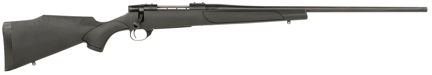 Weatherby VTX257WR4T Vanguard Obsidian 257 Wthby Mag 3+1 24" Blued #2 Contour Threaded Barrel, Blued Drilled & Tapped Steel Receiver, Black Monte Carlo Synthetic Stock
