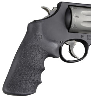 Hogue 19022 Conversion Grip Pistol Grip w/ Finger Grooves Black Overmolded Rubber Fits S&W K/L/N/X/Z Frame