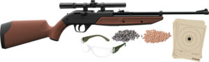 CROSMAN 760 PUMPMASTER RIFLE - BB/177 W/4X SCOPE GLASSES AMMO