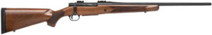 Mossberg 27841 Patriot  Full Size 22-250 Rem 5+1 22" Matte Blued Fluted Barrel, Drilled & Tapped Matte Blued Stainless Steel Receiver, Walnut Fixed Stock, Right Hand