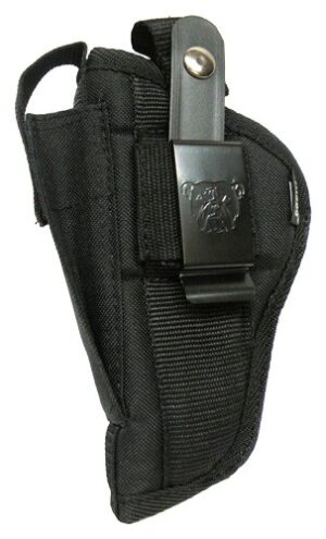 BULLDOG EXTREME SIDE HOLSTER - BLK MINI AUTO 2" BBL W/LASER