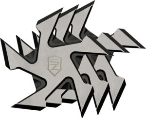 SZCO SIERRA ZULU 4" BUZZSAW - THROWING STAR SET 3PACK W/SHTH