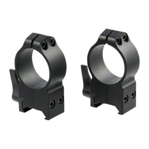 30MM EXTRA HIGH (0.65'') QD RINGS BLACK