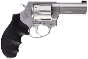 Taurus 2-85639NS 856 Defender Small 38 Special +P 6 Shot 3" Matte Stainless Steel Barrel, Cylinder & Frame, Hogue Finger Grooved Grip, Transfer Bar Safety, Exposed Hammer