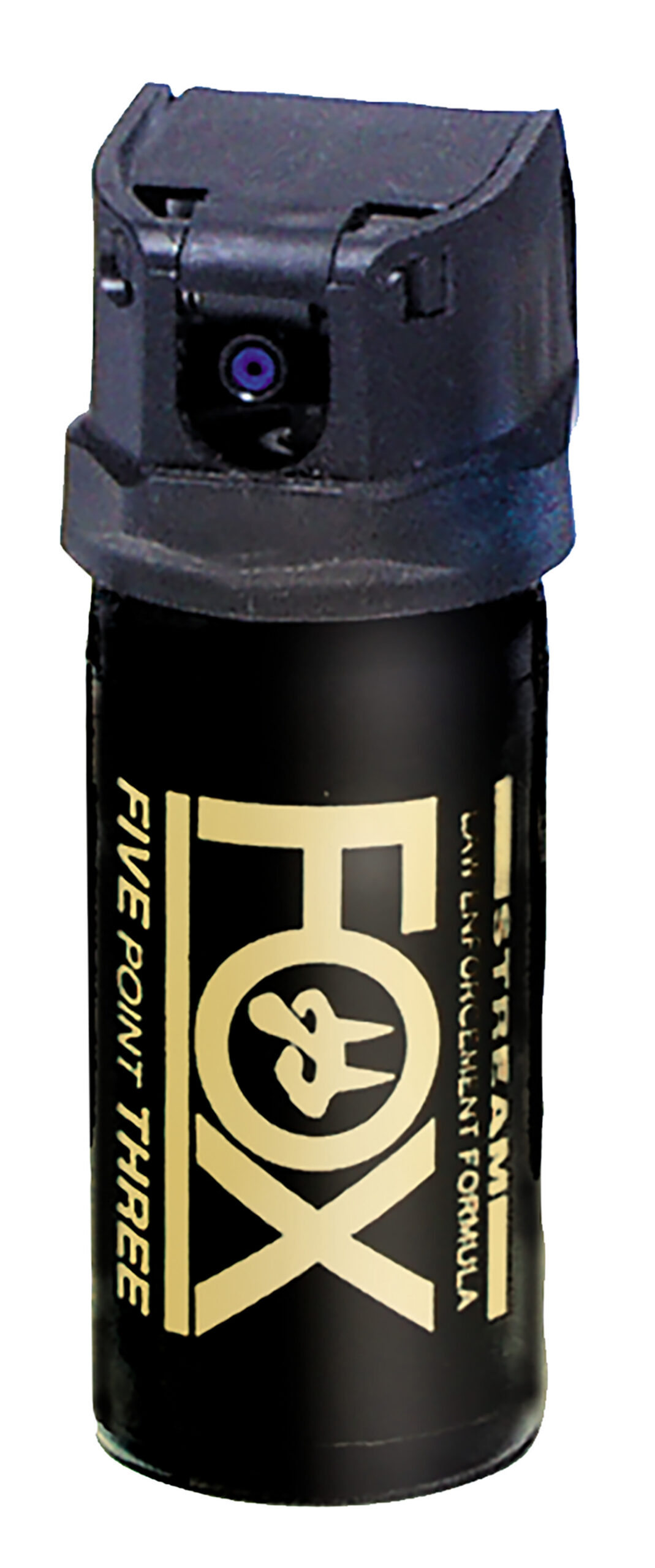 Fox Labs 152FTMDB Legacy Five Point Three 15 1/2 Second Bursts Cone Spray Range 152 ft 1.50 oz Black Spray Features Invisible UV Dye