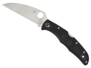Spyderco C10FPWCBK Endura 4 Lightweight 3.78" Folding Wharncliffe Plain VG-10 SS Blade Black Bi-Directional Texturing FRN Handle Includes Pocket Clip