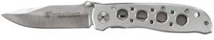 Smith & Wesson Knives CK105HCP Extreme Ops 3.22" Folding Drop Point Plain 7Cr15MoV SS Blade Aluminum Handle Includes Pocket Clip