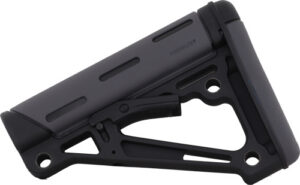 HOGUE AR-15 COLLAPSIBLE STOCK - OVERMOLDED GREY MIL-SPEC