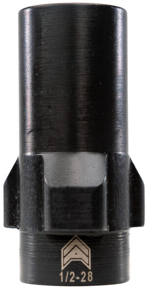 Angstadt Arms AA093LSD28 3-Lug Muzzle Adapter Black Nitride Hardened Steel 1/2x28 Threads 1.42" 9mm Luger