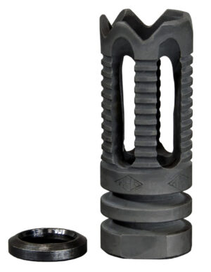 Yankee Hill 285C2 Phantom Flash Hider Black Steel with 1/2"-28 tpi Threads & Teeth for 5.56x45mm NATO AR-Platform