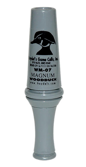 Haydel's Game Calls WM07 Magnum Open Call Single Reed Wood Duck Sounds Attracts Ducks Gray Acrylic