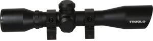 TruGlo TG8504BD Compact  Black Anodized Matte Black 4x 32mm 1" Tube Diamond Reticle