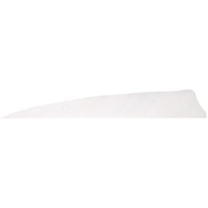 Gateway Shield Cut Feathers White 4 in. RW 100 Pk.
