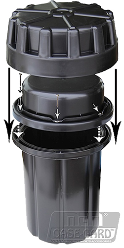 MTM Case-Gard SAC Survivor Ammo Can Multi-Caliber Handgun/Rifle Black Synthetic