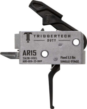 TRIGGERTECH AR-15 SINGLE STAGE - BLACK DUTY FLAT