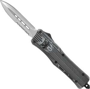 COBRATEC MEDIUM CTK1 OTF - STONEWASH 3" DAGGER SERRATED