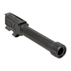 MATCH 9MM THREADED STRAIGHT BBL FOR GLOCK 43/43X BLACK
