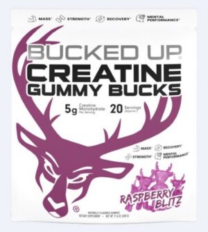 BUCKED UP CREATINE GUMMIES - RASPBERRY BLITZ 20 SERVINGS