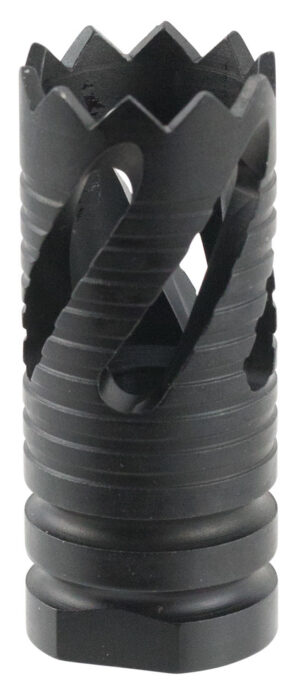 TacFire MZ10213B Thread Crown Muzzle Brake Black Oxide Steel with 5/8"-24 tpi Threads & 2.05" OAL for 308 Win AR-10