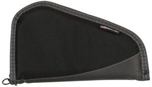 Allen 44411 Deluxe Handgun Case Black w/Gray Trim, Foam Padding, Non-Absorbent Lining & Lockable Zipper 11" L