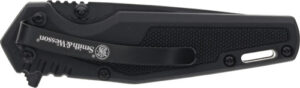 S&W KNIFE S.W.A.T SPRING ASST - 3" BLACK/BLACK LINER LOCK