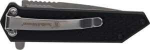 S&W KNIFE EXTREME OPS SPRING - ASSIST TANTO 2.5" BLACK/SS