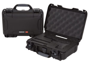 Nanuk 909CLASG1 909 Classic Gun Case Waterproof & Airline Approved Black Polyethylene w/ Closed-Cell Foam 11.44" L x 7" W x 3.68" H Interior Dimensions