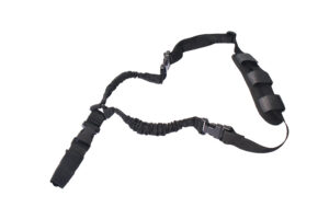 Rukx Gear ATICT1PSB Tactical Single Point Sling Black Nylon Adjustable Bungee