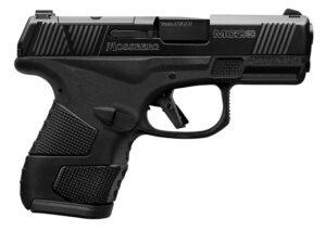 Mossberg 89046 MC2sc Sub-Compact 9mm Luger Caliber with 3.40" Barrel, 10+1 Capacity, Matte Black Finish Frame, Serrated/Optic Cut Black DLC Stainless Steel Slide & Aggressive Textured Polymer Grip