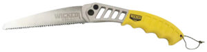 Wicked Tree Gear WTG007 Tough Utility Folding Saw 7" High Carbon Steel Blade/Yellow Overmold Aluminum Handle