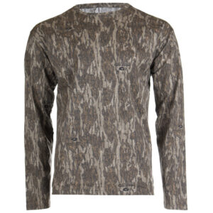 Habit Bear Cave Camo Tee Long Sleeve Mossy Oak New Bottomland XL
