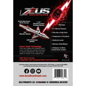 Zeus Broadhead 100 gr. 3 pk.