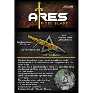 Zeus Ares Broadhead 100 gr. 3 pk.