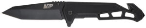Smith & Wesson Knives 1160826 M&P Body Guard Folding Plain Black 8Cr13MoV SS Blade 5.26" Black Steel/G10 Handle Includes Pocket Clip