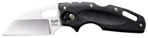 Cold Steel CS20LTZ Tuff Lite 2.50" Folding Sheepsfoot Plain AUS-8A SS Blade, 3.50" Black Textured Griv-Ex Handle