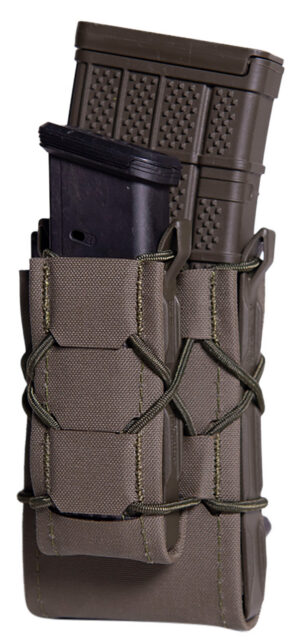 High Speed Gear 24DD00OD TACO Gen 2 Double Decker OD Green Nylon Laminate MOLLE Mount Pistol/Rifle